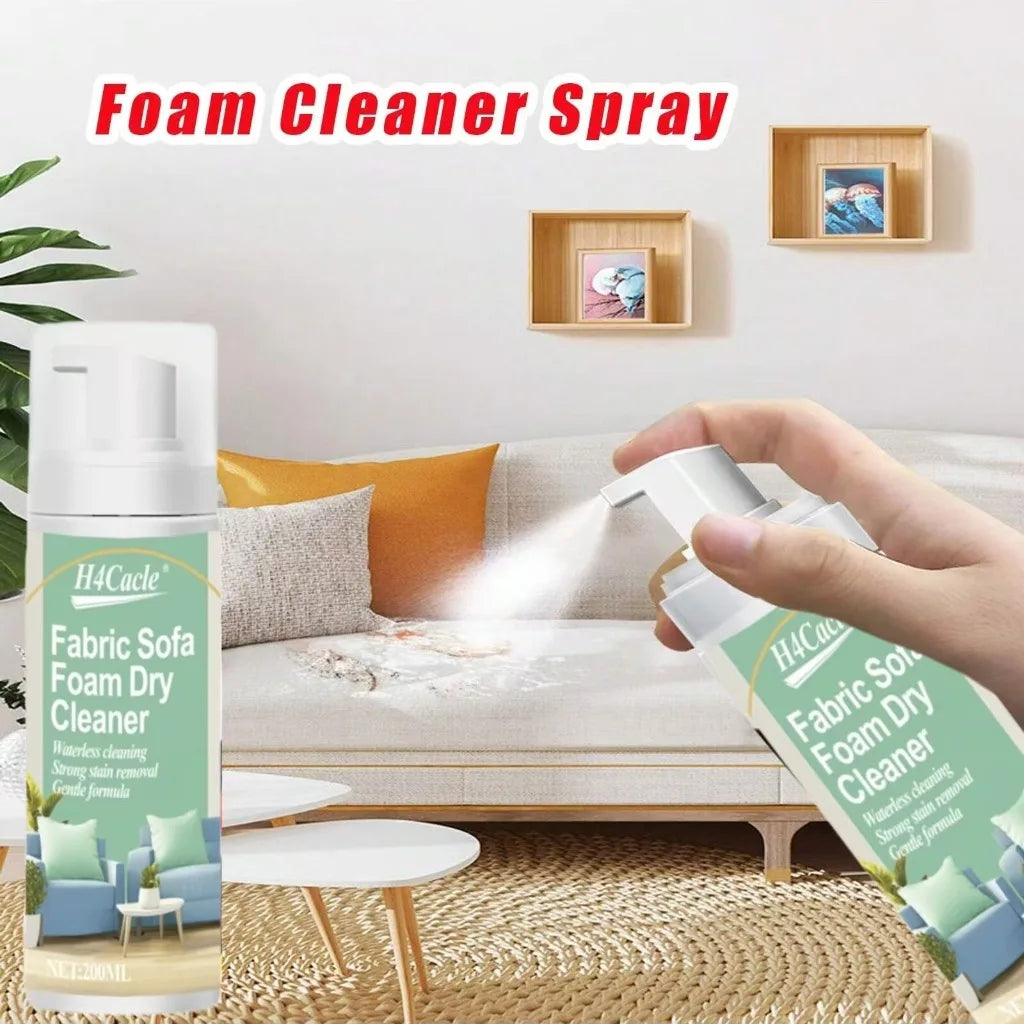 Fabric Sofa Foam Dry Cleaner Multi-Functional Cleaning Solution Clothing Stain Remover for Carpet Curtain No Water Needed Agent