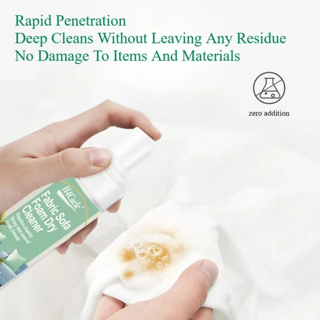 Fabric Sofa Foam Dry Cleaner Multi-Functional Cleaning Solution Clothing Stain Remover for Carpet Curtain No Water Needed Agent