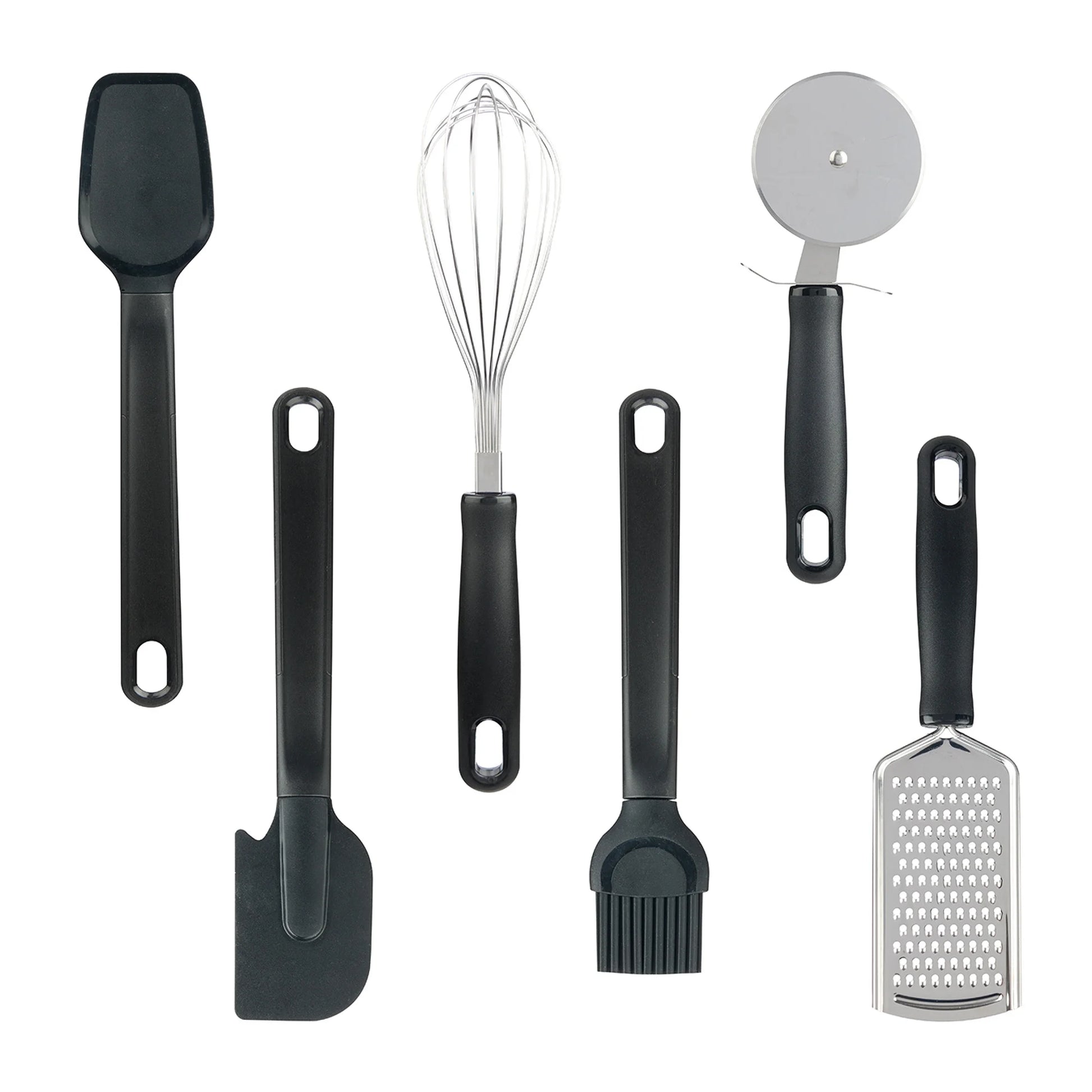 36 Piece Kitchen Gadget Set with Kitchen Cooking Utensils, and Drawer Organizer, Black