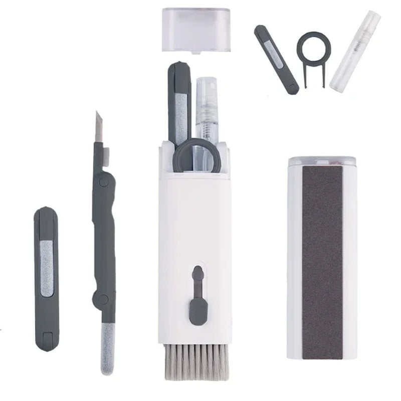 7-In-1 Computer Keyboard Cleaner Brush Kit Earphone Cleaning Pen for Headset Keyboard Cleaning Tools Cleaner Keycap Puller Kit